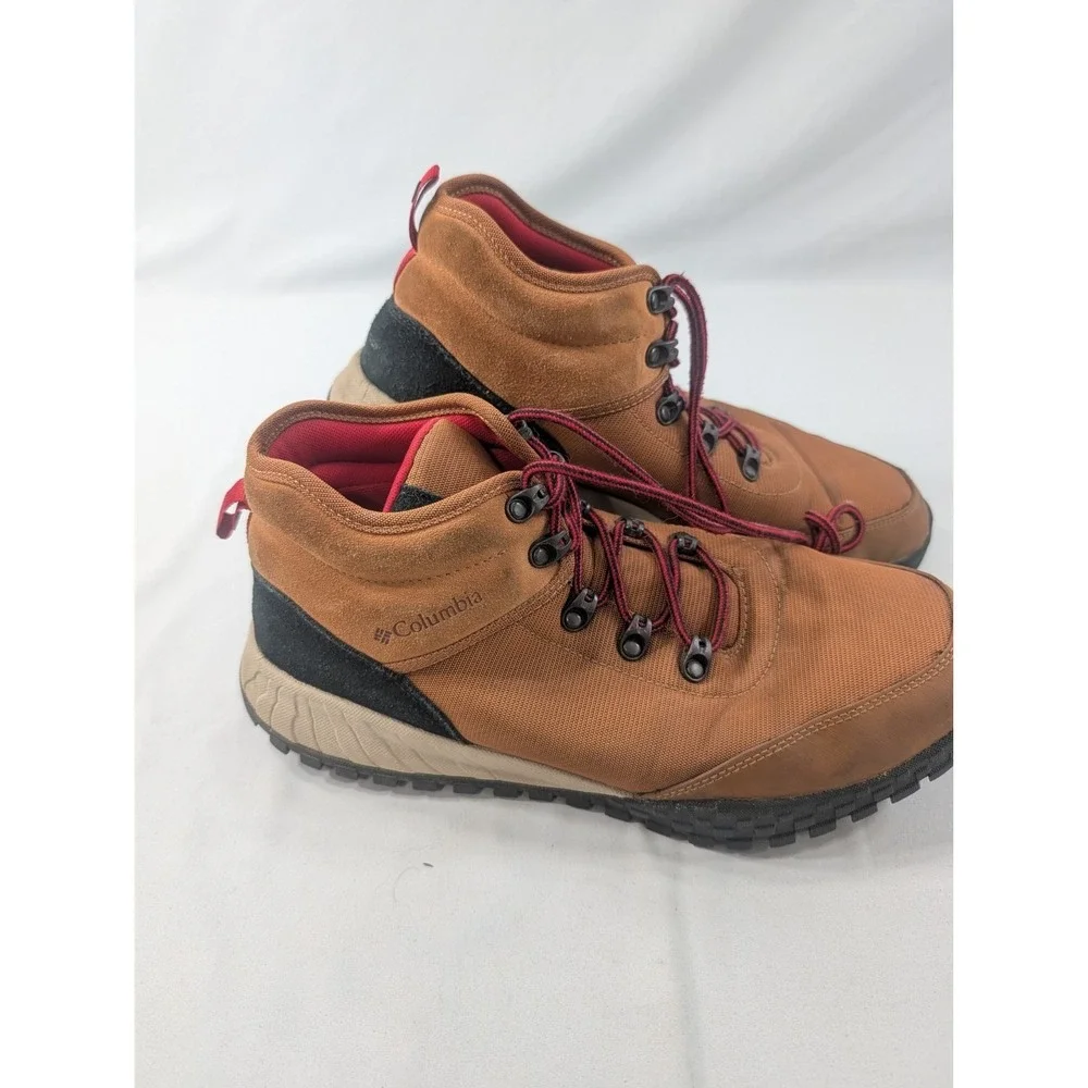 Columbia Fairbanks Mid Men's 10.5 | Caramel, Mountain Red - Waterproof